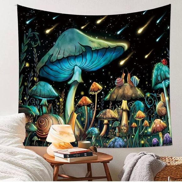 Mushroom Tapestry 39.5” X 29.5” - Picture 1 of 6
